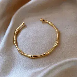 Bamboo Gold Color Bracelet