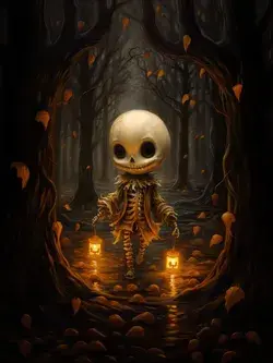 Cute Creature Halloween Painting