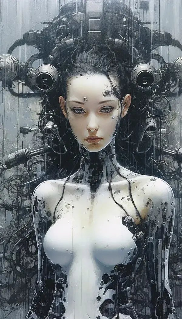 Beautiful artificialintelligence girl