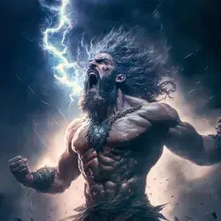 Zeus Unleashing his Might