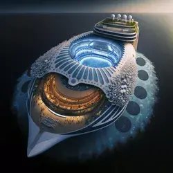 OCEANIUMS, A Biomimetic Generation of Floating and Sustainable Stadiums, by Vincent Callebaut