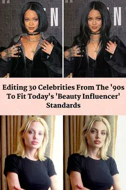 Editing 30 Celebrities From The '90s To Fit Today's 'Beauty Influencer' Standards