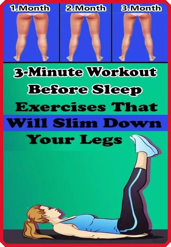 3 Minutes Before Sleep: Simple Exercises To Slim Down Your Legs