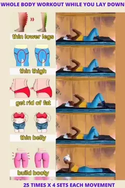 Whole Body Workout to Weight Lose at Home | While You Lay Down