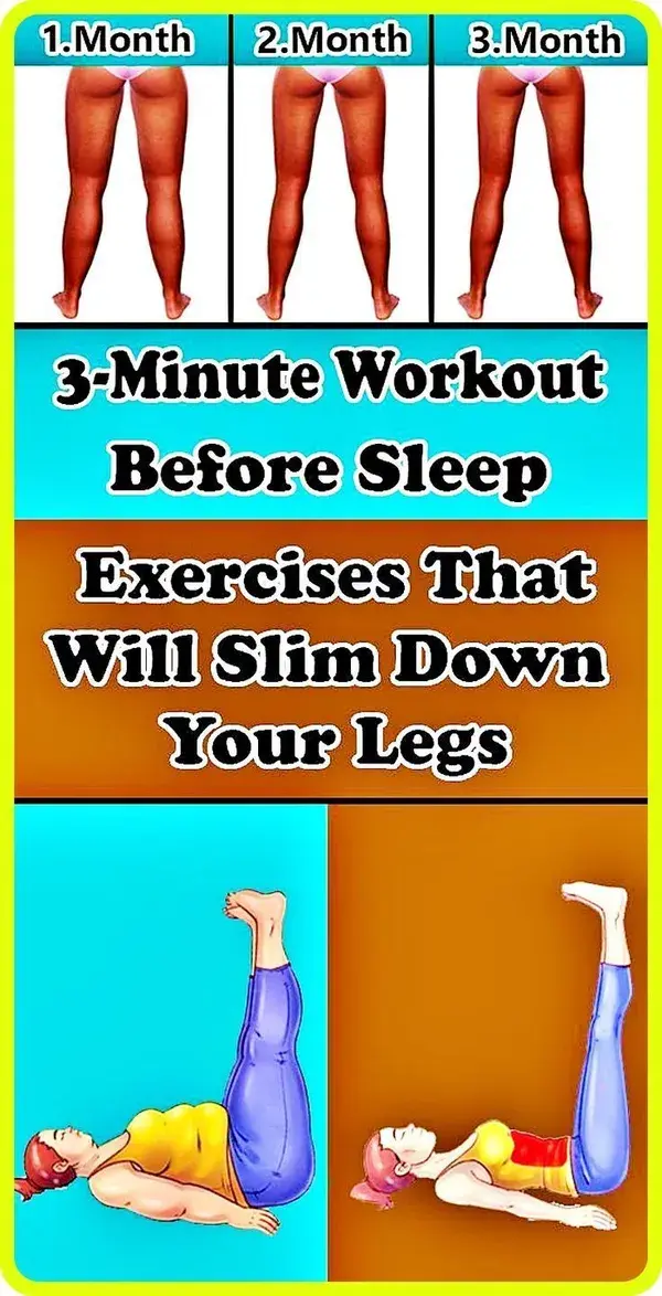 3 Minutes Before Sleep: Simple Exercises To Slim Down Your Legs