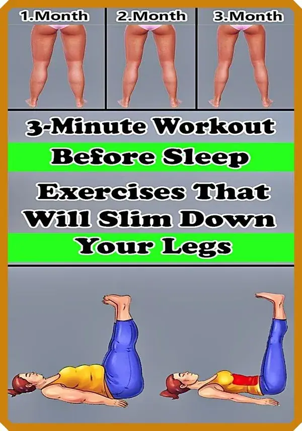 3-Minute Workout Before Sleep: 4 Exercises That Will Slim Down Your Legs