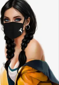 Masked Girl for iPhone Wallpaper