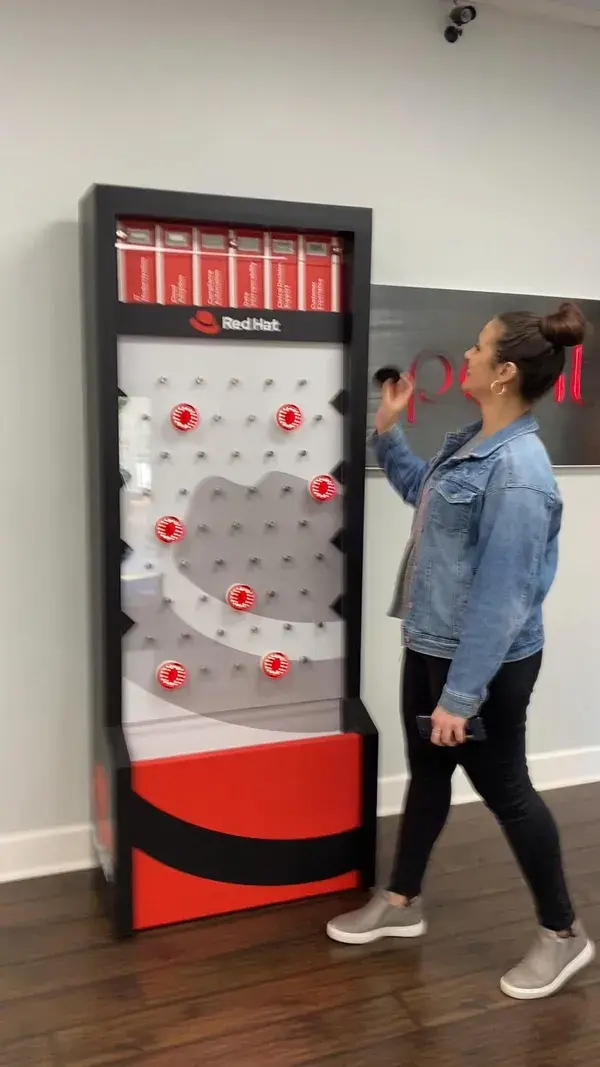 Red Hat Interactive Display I Reimagined Plinko I Point Concepts