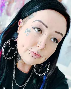 Blue Banana Stretched Ear Plug Hoops 🤩