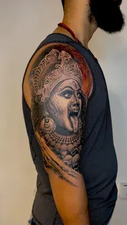 Goddess kali  The Mother of all Creation, & the protector of all innocent.done by piyush Kumar