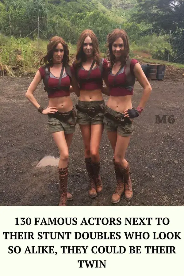 130 Famous Actors Next To Their Stunt Doubles Who Look So Alike, They Could Be Their Twin