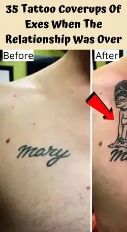 35 Tattoo Coverups Of Exes When The Relationship Was Over 