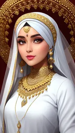 Bride in hijab girl👰
#pampished
