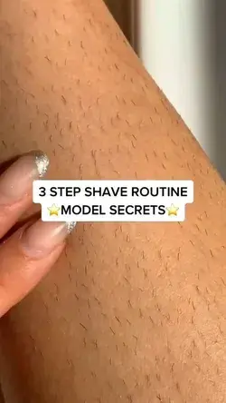 3-STEP MODEL SHAVE ROUTINE