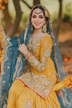 Mehndi bridal designer dress