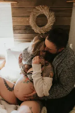 Josh and Jessica Couples Maternity Boudoir  | Montana Maternity Photographer