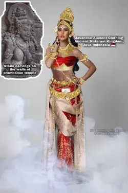 Javanese Ancient Clothing of Ancient Mataram Kingdom in Java, Indonesia 🇮🇩
.
.
~Erlangga_Admin