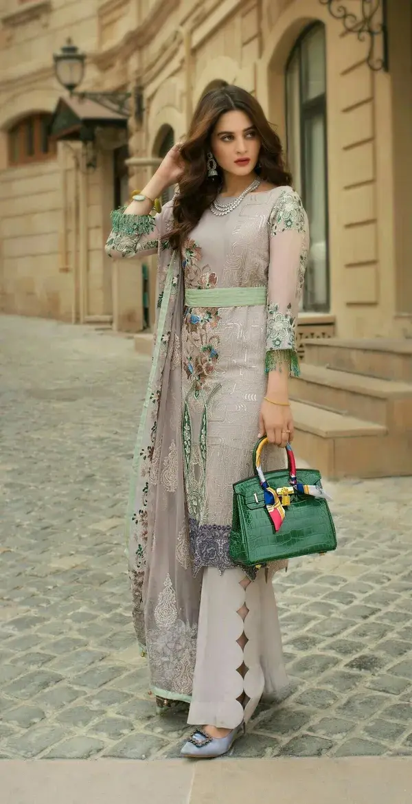 Most Beautiful Kameez with Trouser Dresses For Girls