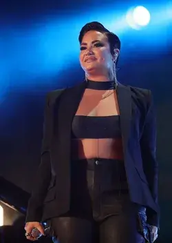 Demi Lovato performing at Global Citizen Festival 2021