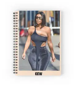 Kim Kardashian Kkw 14 Spiral Notebook by scultura