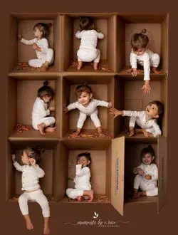 Kids photo idea simple idea with a box