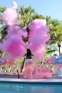 Powder blasters gender reveal.💕✨🎉