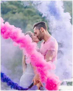 Smoke Bomb Engagement Session