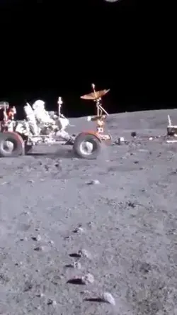 Driving Car in The Moon