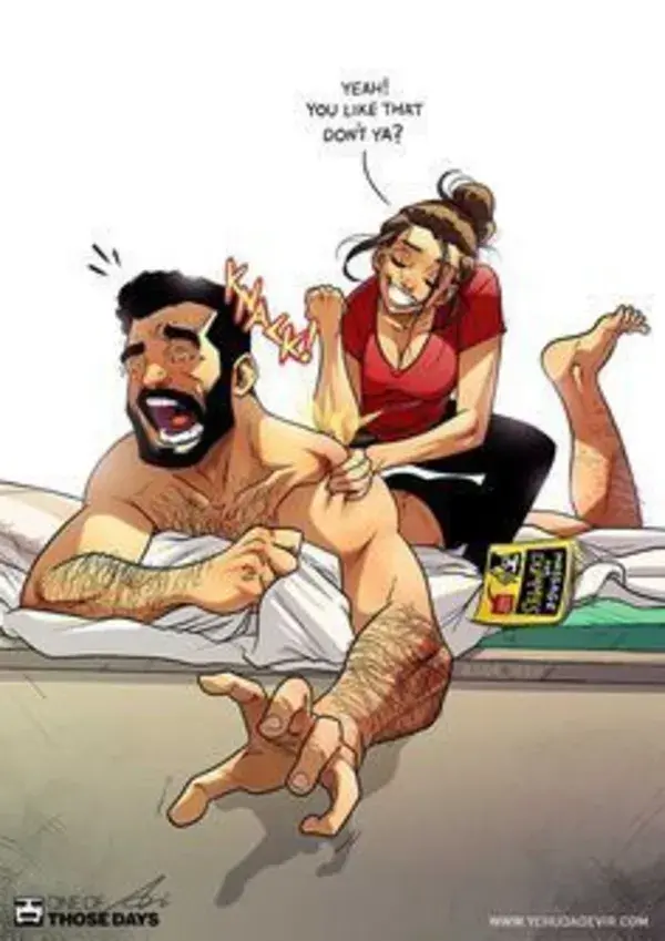 Artist Keeps Illustrating Everyday Life With His Wife, And We Finally Get To See The Couple