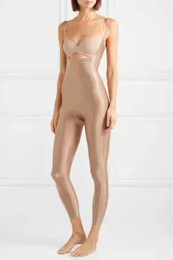 Spanx - Suit Your Fancy Stretch Bodysuit - Neutrals - small