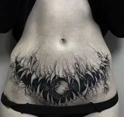 stomach tattoo