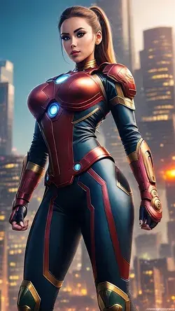 Irongirl AI Art (Ironman cosplay)