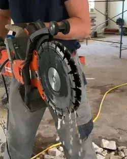 Husqvarna Cut-N-BREAK in action