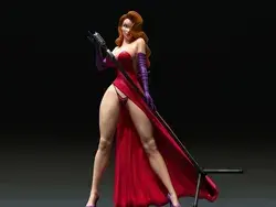 Onicron - Jessica Rabbit - 3D STL Digital Shape File Format