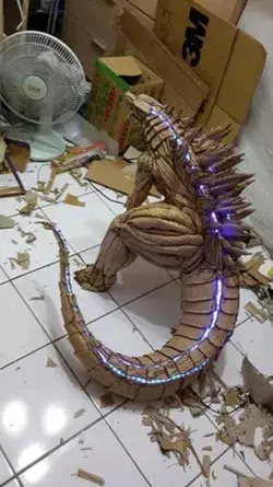 Paper Godzilla by Cobra Crafts