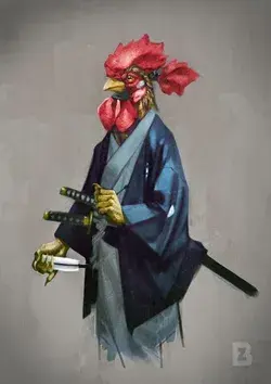 Samurai rooster 