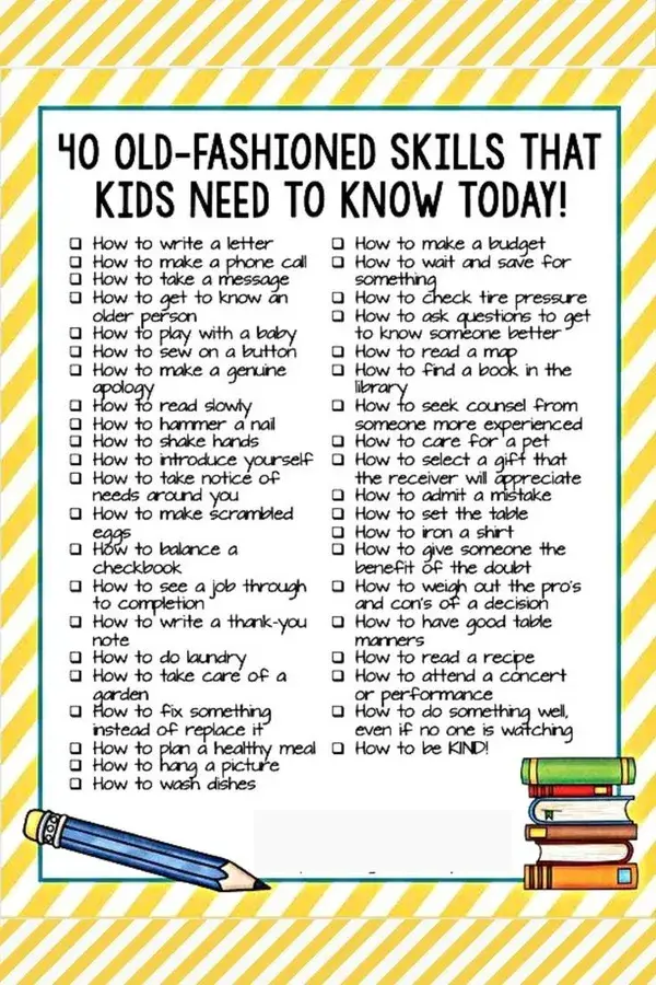 SKILLS THAT KIDS NEED TO KNOW TODAY!