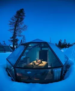 Glass Igloos Hotel Resort in Finland | Glass igloo hotel, Glass cabin, Resort