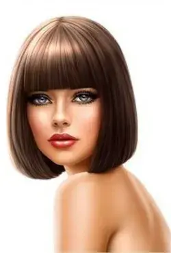 Classic bob haircut with bangs 😍#classicbobhaircut #Hairology