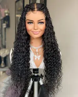 Elva Sexy Curly Brazilian Remy Hair New 13x6 Lace Front Wigs Pre Plucked Hairline With Baby Hair