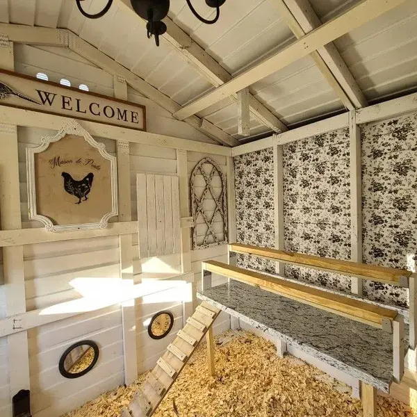 Chicken coop interior