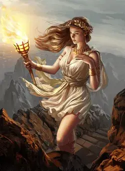 Britomartis in greek mythology was a goddess of mountains and hunting, who was primarily...