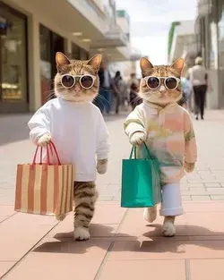 The Cats Done Their Shopping 😃