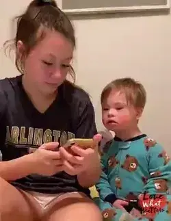 Adorable Boy With Down Syndrome