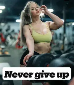 Never give up