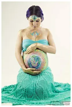 Maternity bodypainting by Lana Chromium in San Diego. 
❤🤰🤱
 maternity bodyart photo pose ideas 