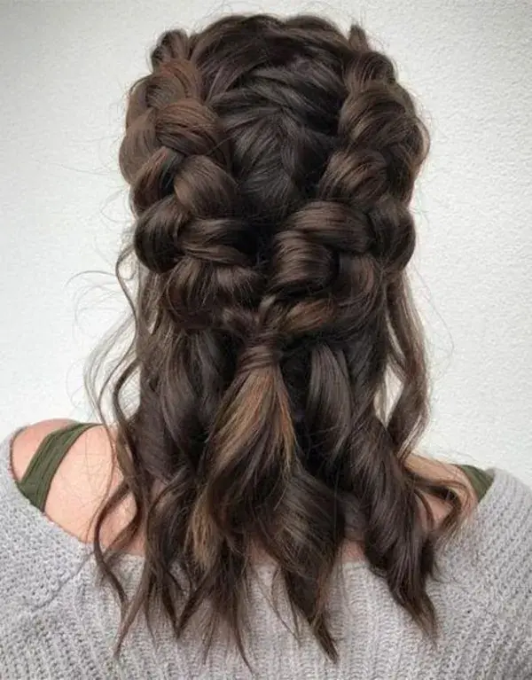 Double Braid Style Hairdo