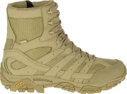 Merrell Men's Moab 2 8'' Waterproof Tactical Boots, Coyote