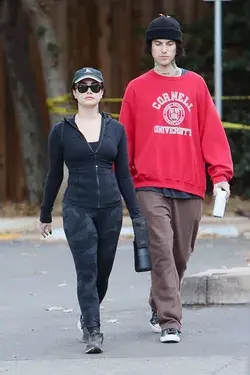 Demi Lovato enjoys a hike with boyfriend Jute$ at Fryman Canyon Park in Studio City, CA