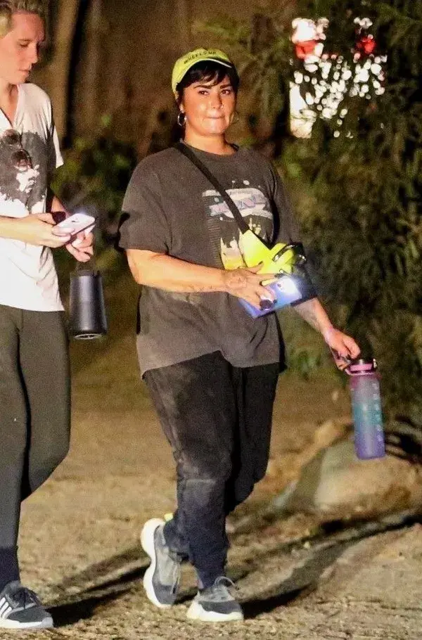 Demi Lovato walking in a park in LA, California - September 21st.